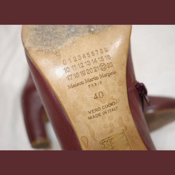Martin Margiela Red Leather Boots - size 40 - Picture 3 of 11